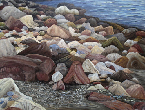 Treasure Stones by Angeles M. Pomata, Painting for Sale on Select