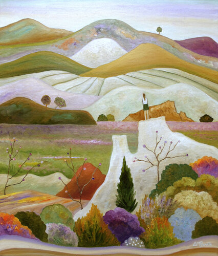 Beyond The Bloom by Angeles M. Pomata, Painting for Sale on Select