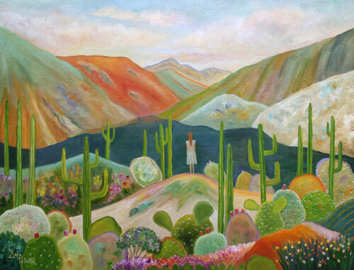 Thrive Amid The Thorns by Angeles M. Pomata, Painting for Sale on Select