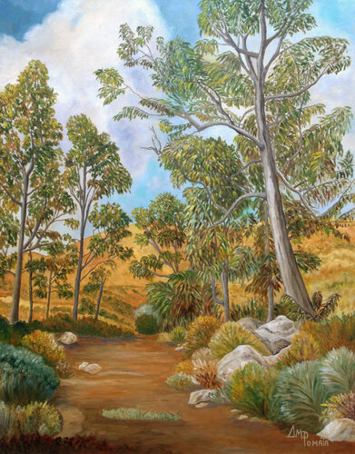 At The End Of The Promenade by Angeles M. Pomata, Painting for Sale on Select