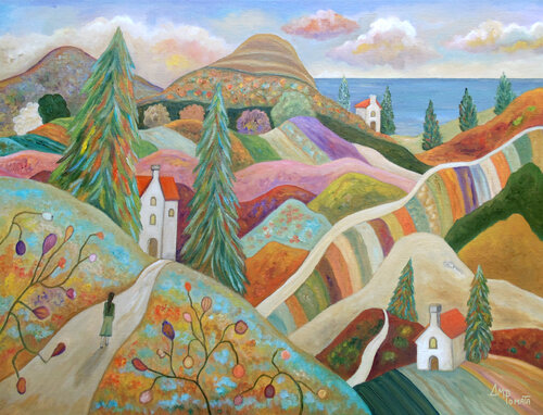 Deep In The Way by Angeles M. Pomata, Painting for Sale on Select