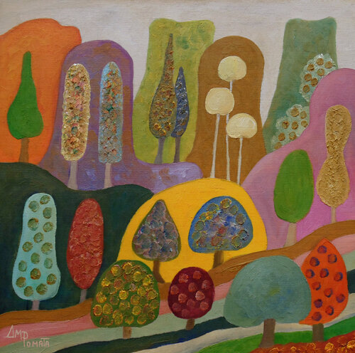 Latest Lights Of The Eve by Angeles M. Pomata, Painting for Sale on Select