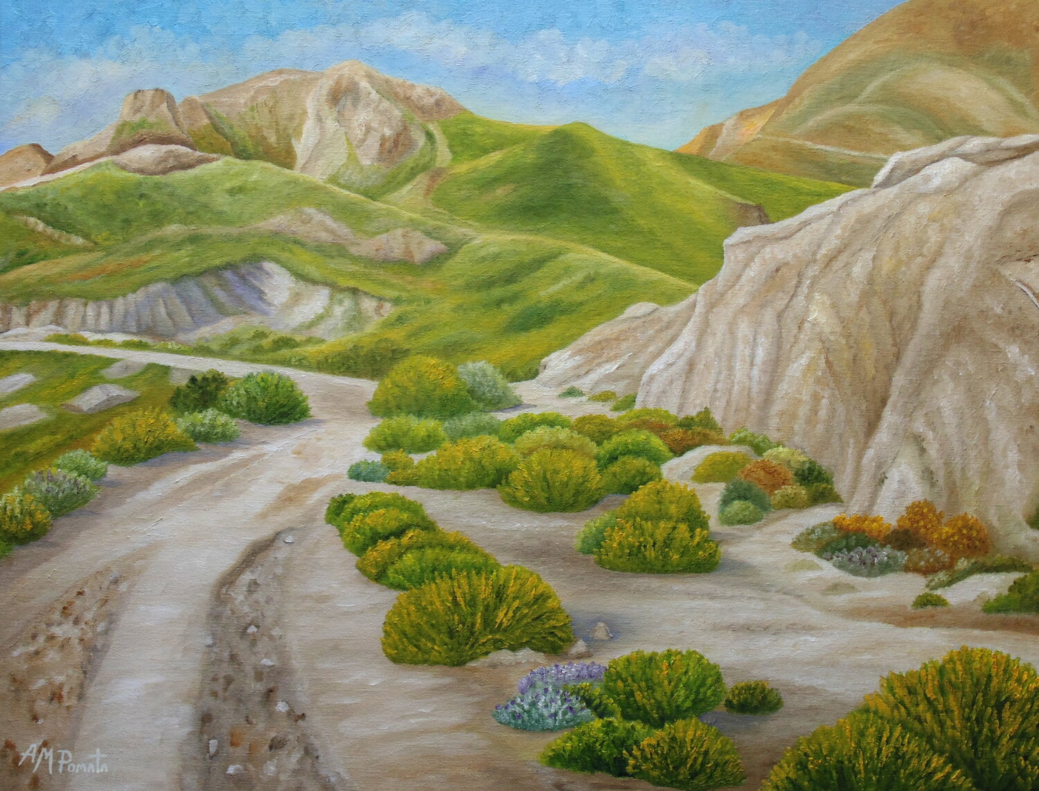 Least Walked Tracks Angeles M. Pomata Original painting for sale
