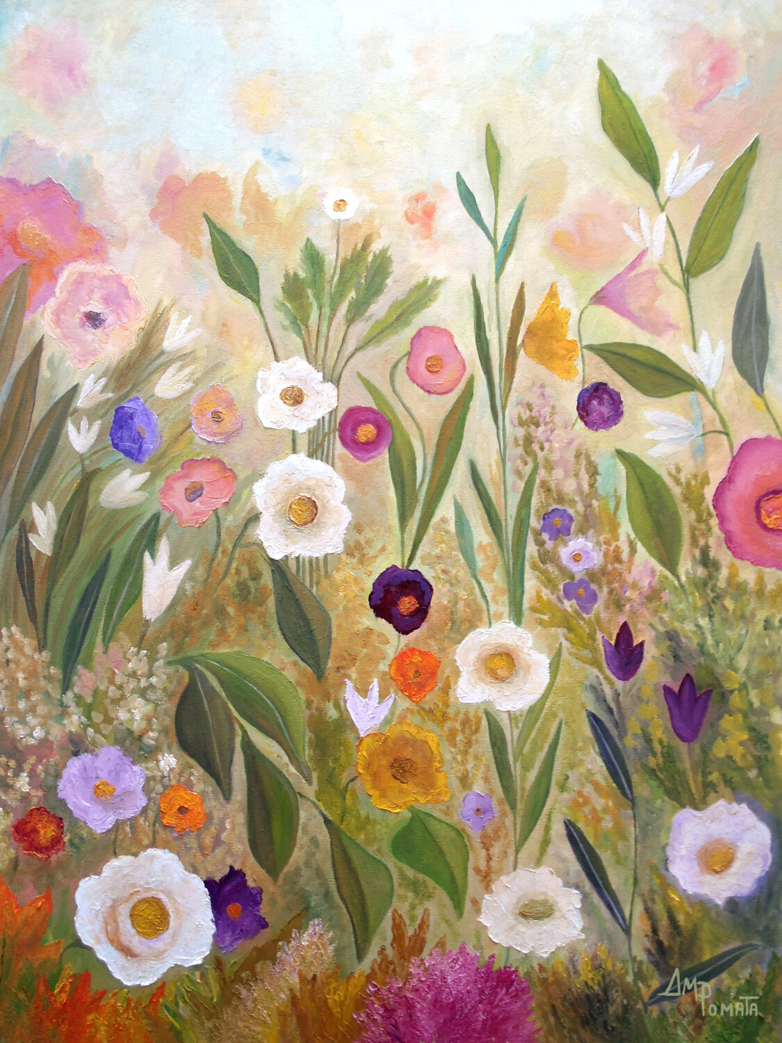 Waking Up To The Light Angeles M. Pomata Original painting for sale