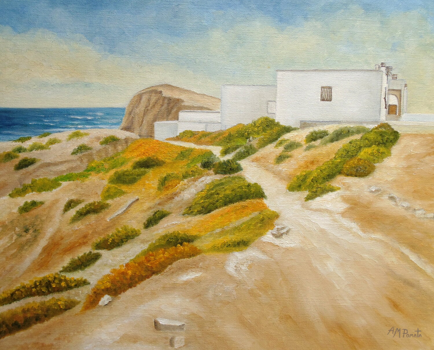 By The Wayside Angeles M. Pomata Original painting for sale