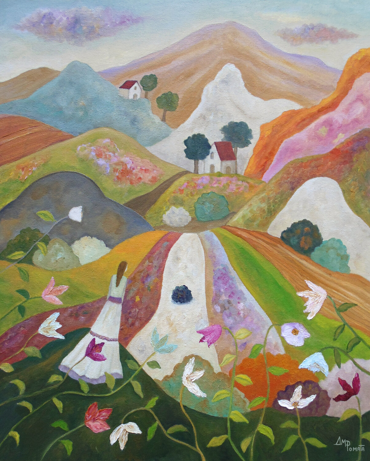 Brave New Spring Angeles M. Pomata Original painting for sale
