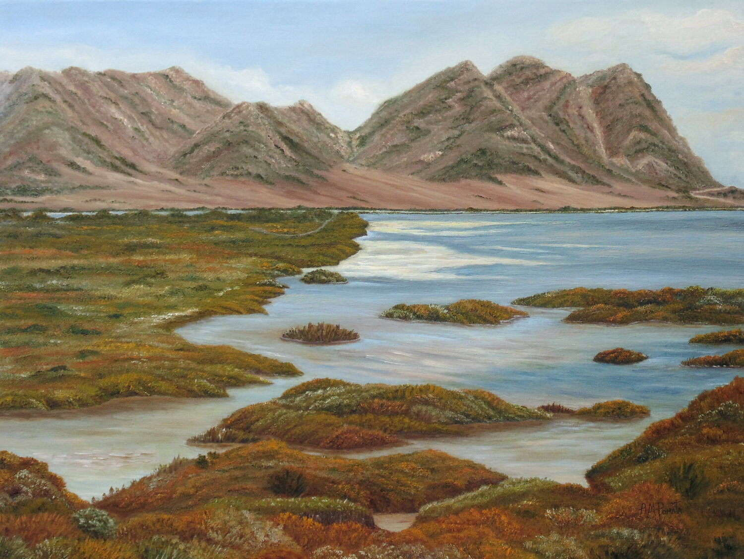 Salt Marsh Angeles M. Pomata Original painting for sale