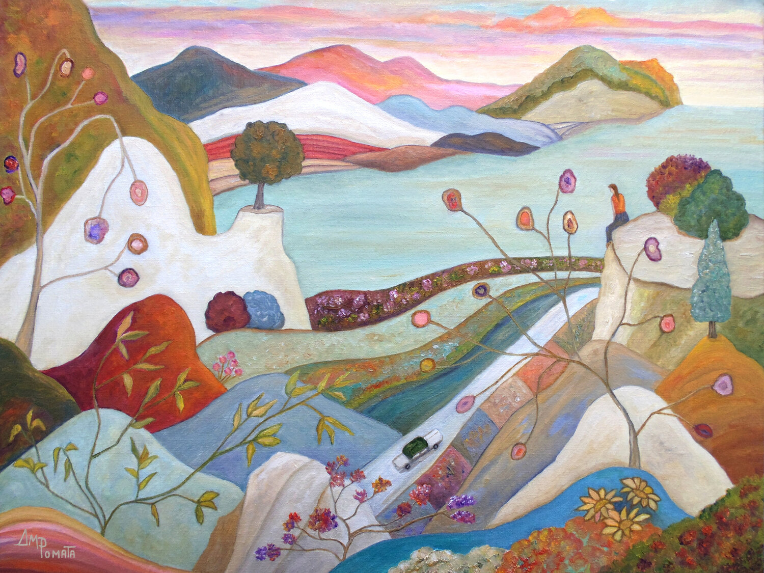 Letting It Go Angeles M. Pomata Original painting for sale