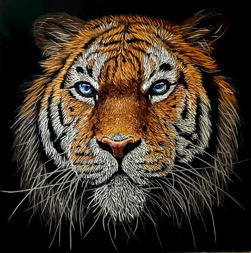Tiger by Elena Dmitrenko, Painting for Sale on Select