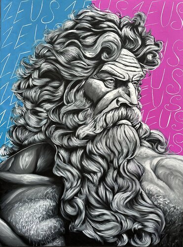 Zeus by Elena Dmitrenko, Painting for Sale on Select