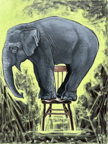Fitting in is Unnecessary by Elena Dmitrenko, Painting for Sale on Select