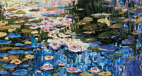 Inspired by Claude Monet by Elena Dmitrenko, Painting for Sale on Select