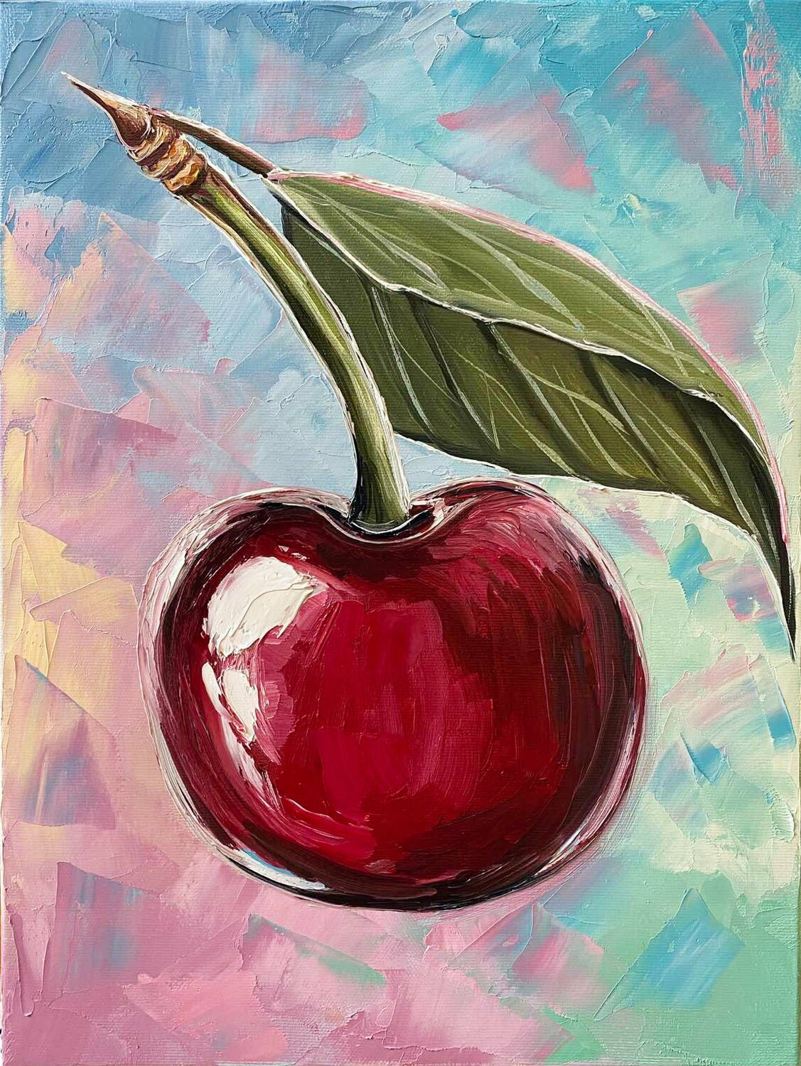 Bright Cherry Elena Dmitrenko Original painting for sale