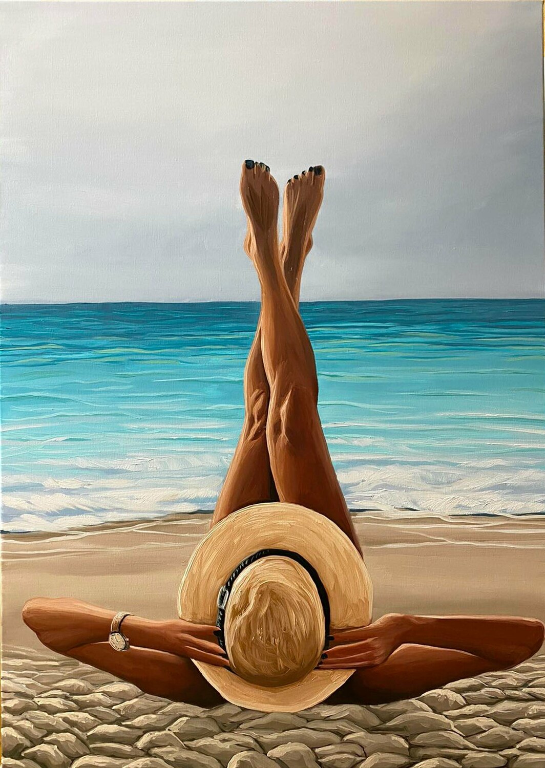Perfect Summer day Elena Dmitrenko Original painting for sale