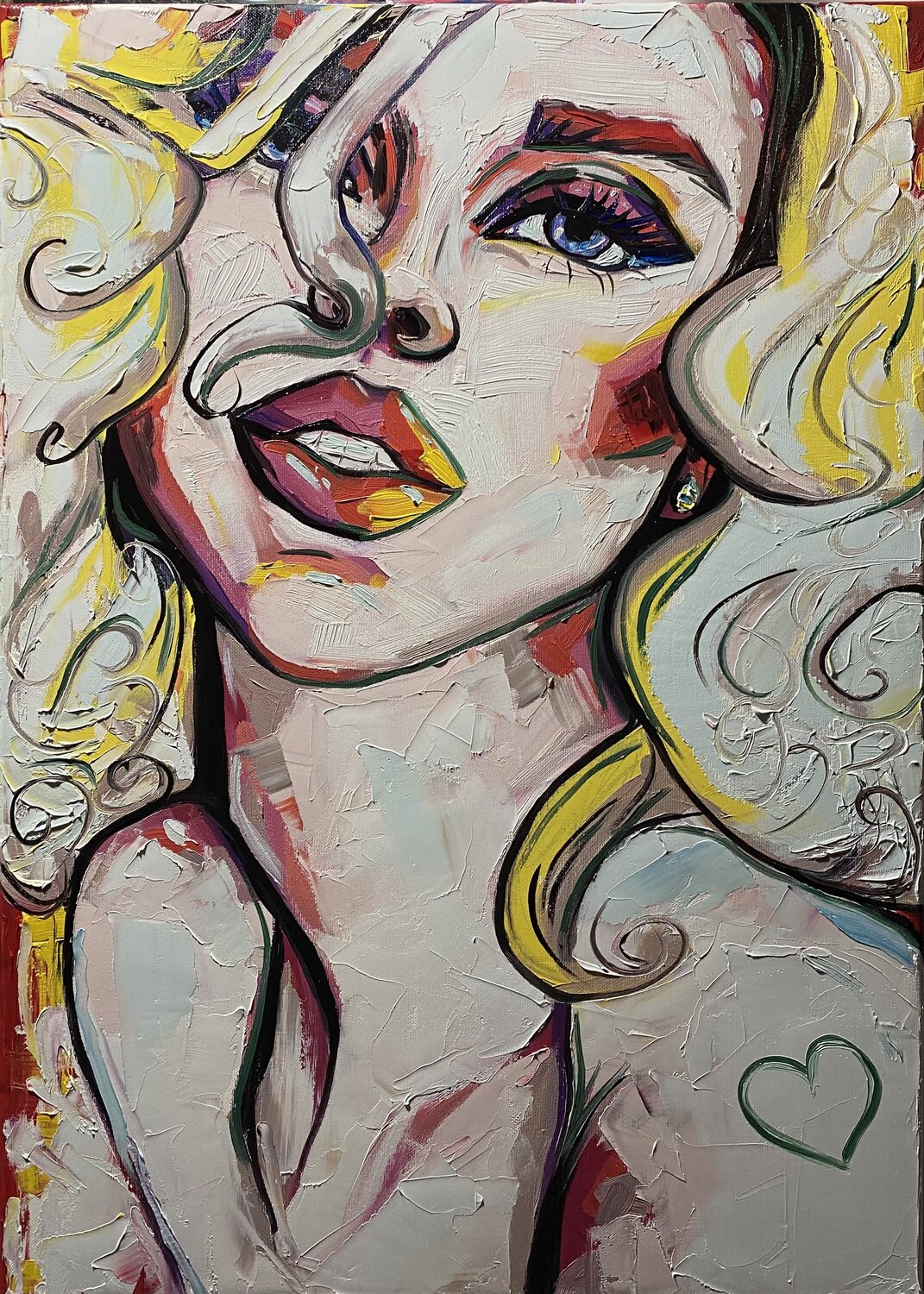 Blondy ( blonde girl ) Elena Dmitrenko Original painting for sale