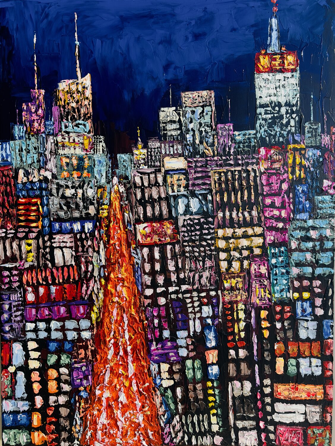 New York, New York! Elena Dmitrenko Original painting for sale