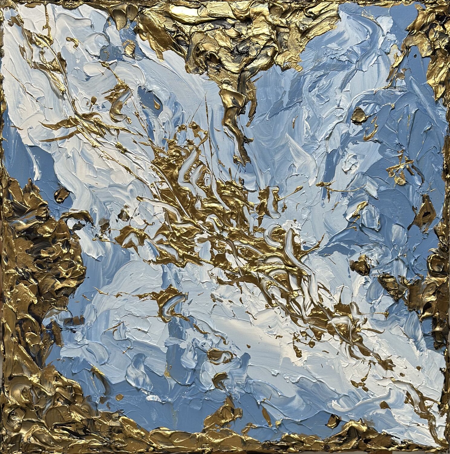 Golden Sea Elena Dmitrenko Original painting for sale