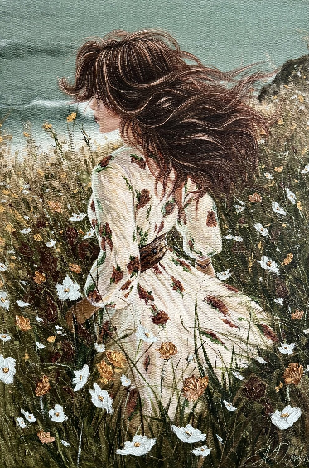 The Meadow’s Secret Elena Dmitrenko Original painting for sale