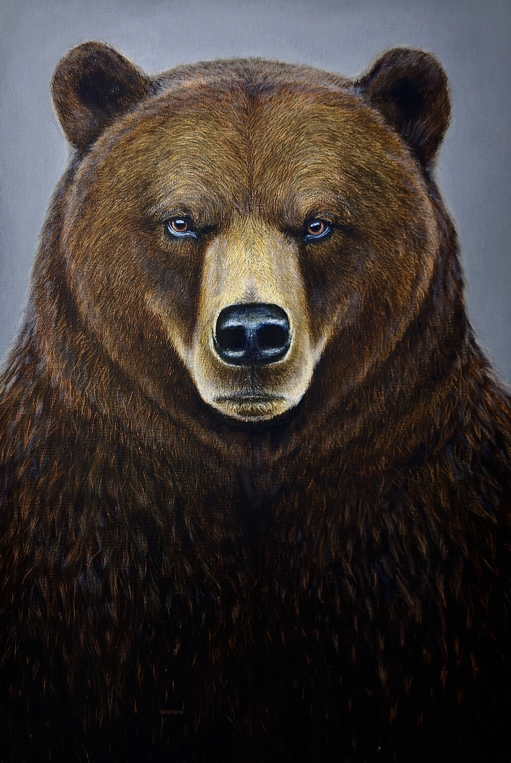 Grizzly bear Elena Dmitrenko Original painting for sale