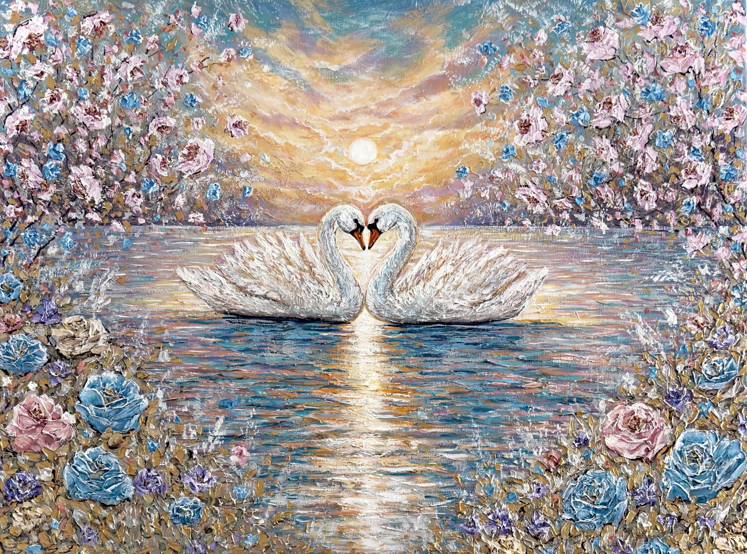 When Two Souls Finally Met Elena Dmitrenko Original painting for sale