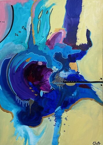 Entre deux mondes by Elo A, Painting for Sale on Select