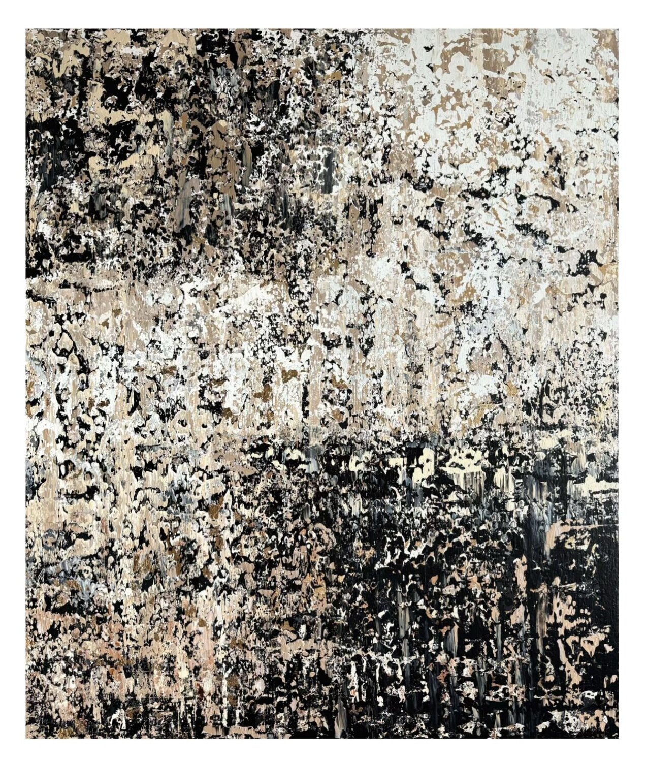 Gold & Pepper IV Marella Hesseling Original painting for sale