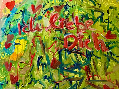 und plötzlich war da „Ich liebe dich“ by Elisabeth Pein, Painting for Sale on Select