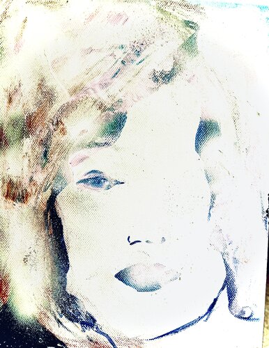 Dein Gesicht erinnert mich an Marilyn by Elisabeth Pein, Painting for Sale on Select