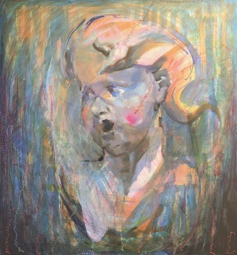Angel in Cologne by Valeriya Tarasenko, Painting for Sale on Select