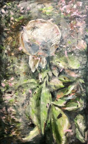Unopened rose by Valeriya Tarasenko, Painting for Sale on Select