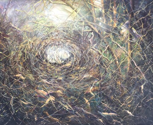Octopus in the forest by Valeriya Tarasenko, Painting for Sale on Select