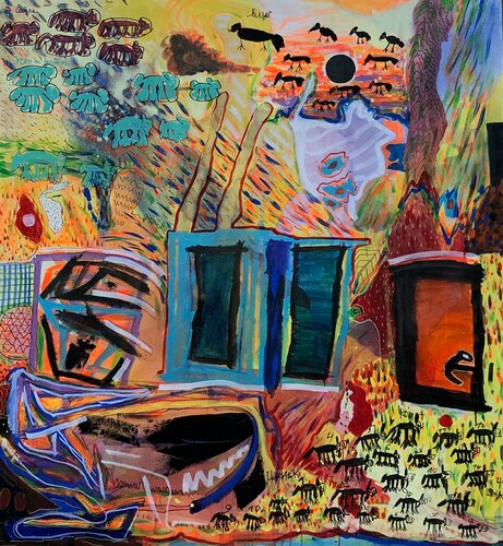 Doors,wardrobe,window by Valeriya Tarasenko, Painting for Sale on Select