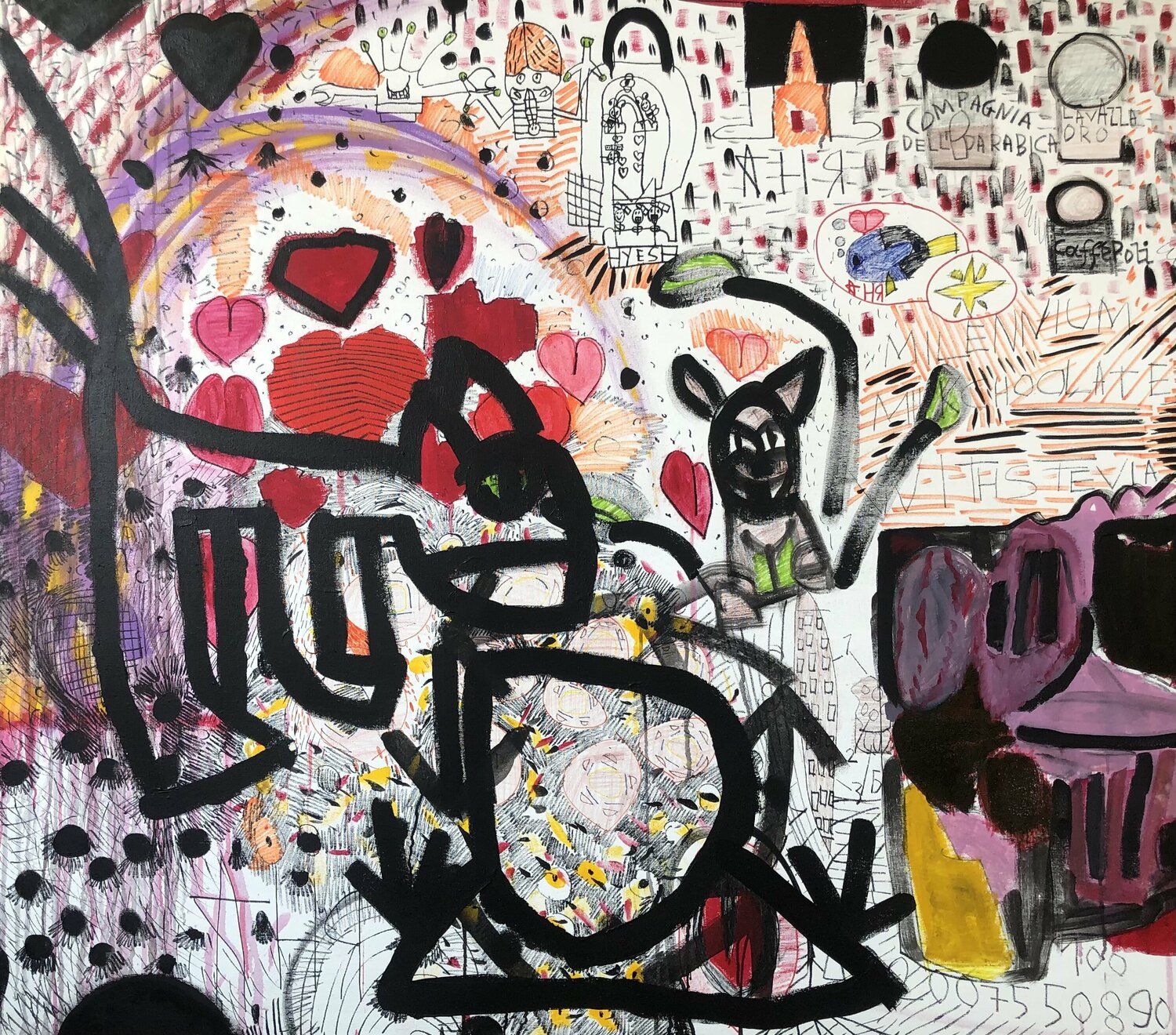 Cats,love! Valeriya Tarasenko Original painting for sale