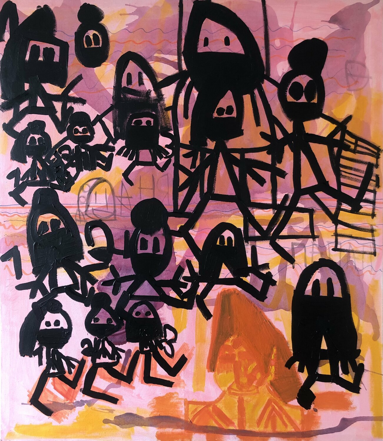 All in masks Lera! Valeriya Tarasenko Original painting for sale