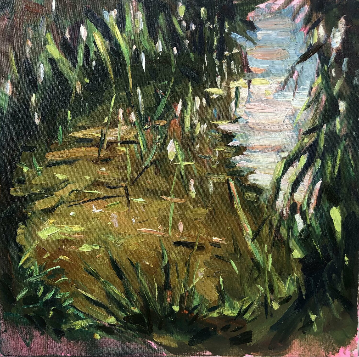 Gold water Valeriya Tarasenko Original painting for sale