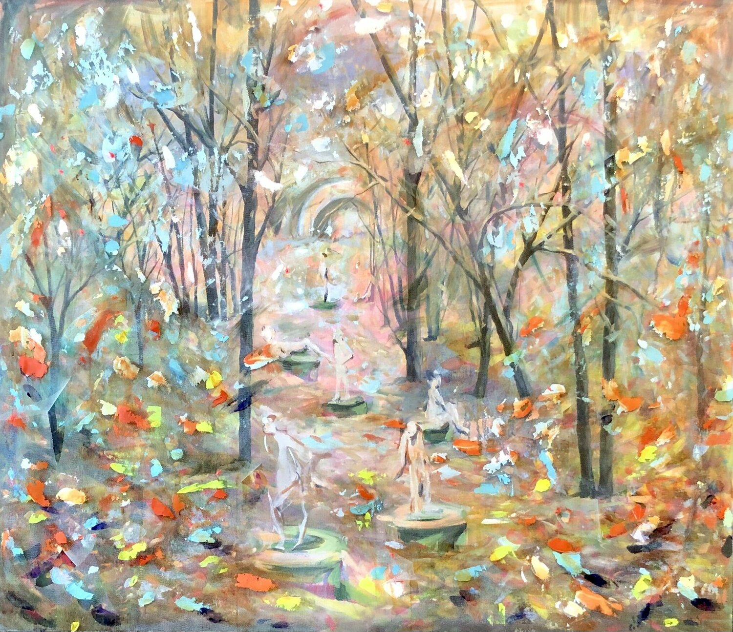 Dancing on the hatches Valeriya Tarasenko Original painting for sale