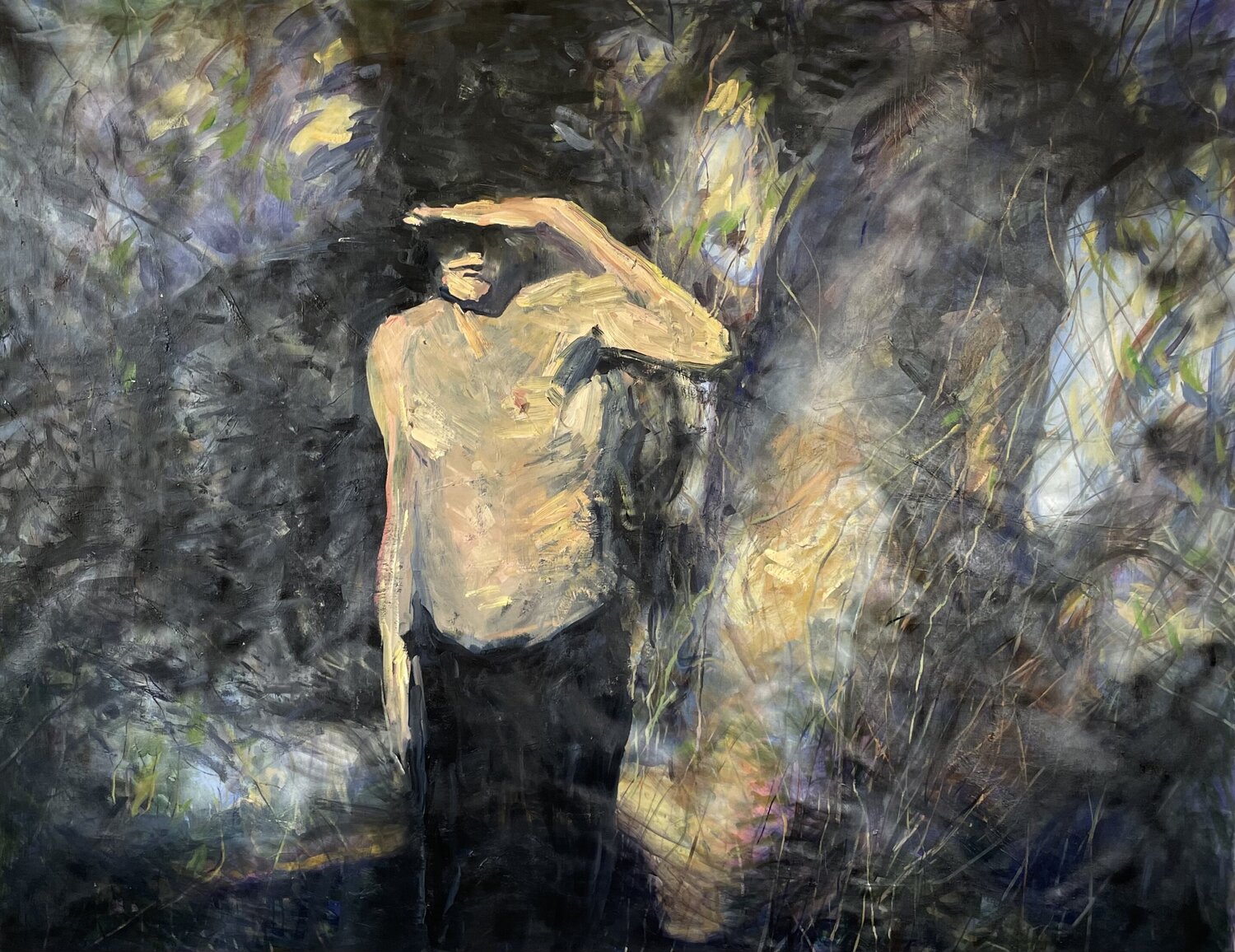 Early morning in forest Valeriya Tarasenko Original painting for sale
