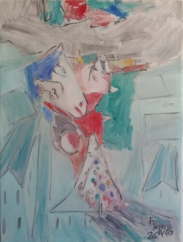 Christmas in the village (Torre del Greco- Naples -) by Nello Formisano, Painting for Sale on Select