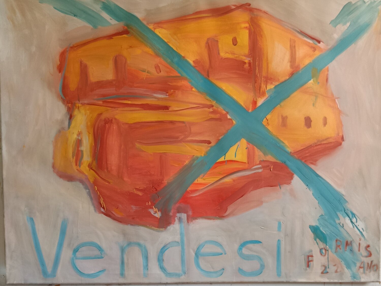 My house for sale Nello Formisano Original painting for sale