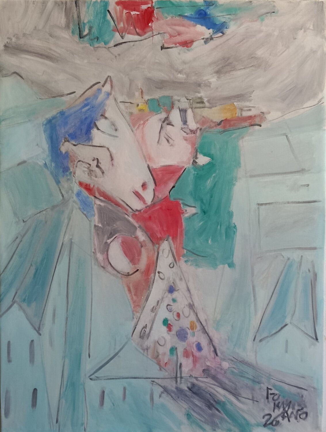 Christmas in the village (Torre del Greco- Naples -) Nello Formisano Original painting for sale