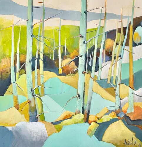 Scenic Simplicity    "NEW" by Anahid Minatsaghanian, Painting for Sale on Select