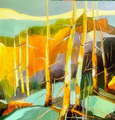 Habitat   "New" by Anahid Minatsaghanian, Painting for Sale on Select