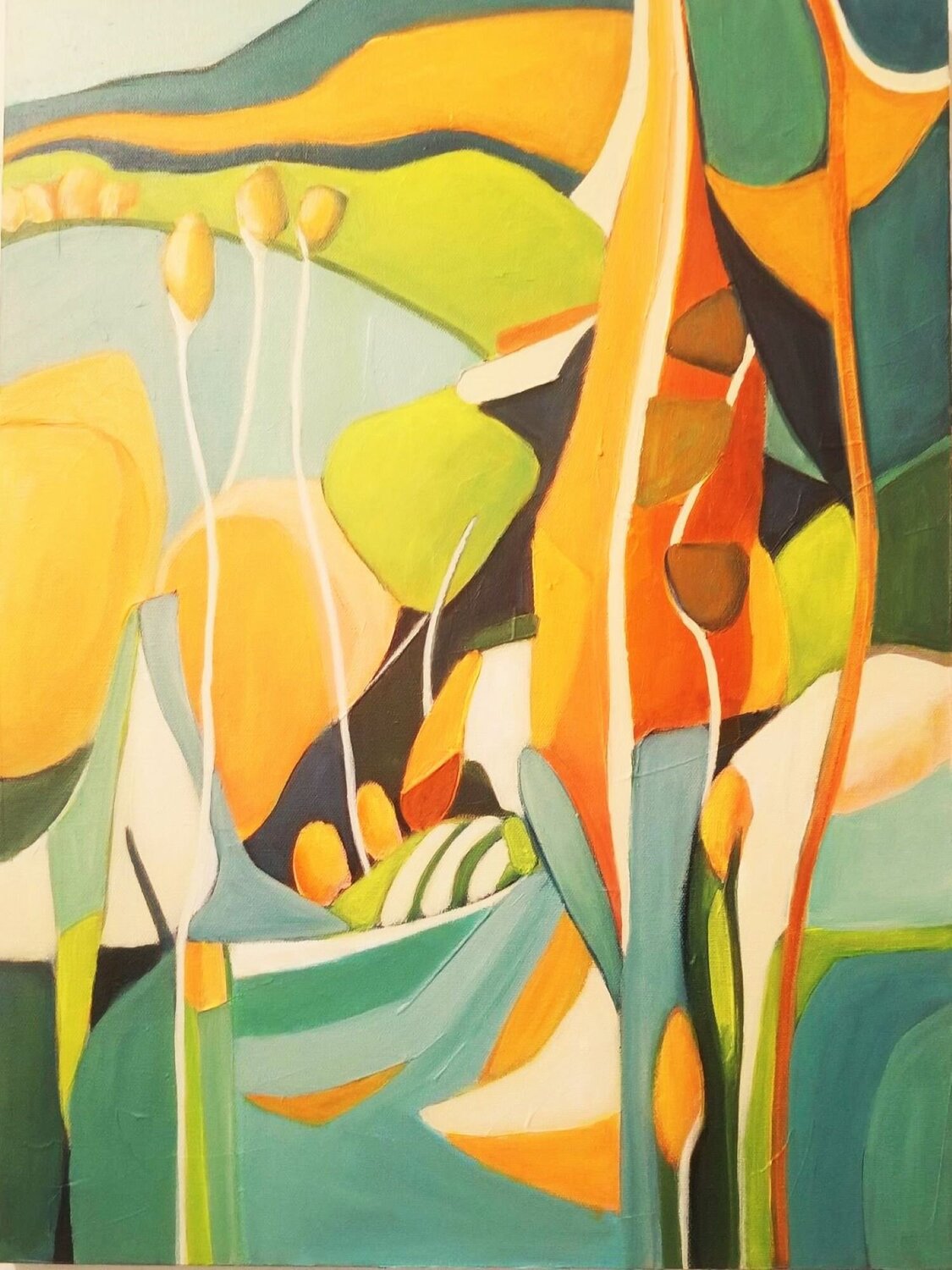Nostalgic Light Anahid Minatsaghanian Original painting for sale