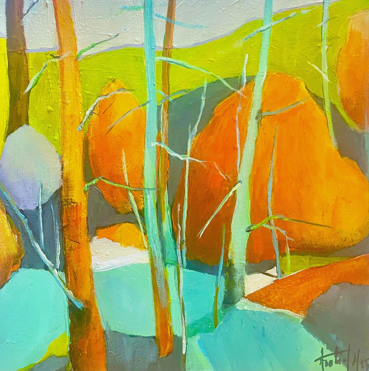 A touch of light Anahid Minatsaghanian Original painting for sale