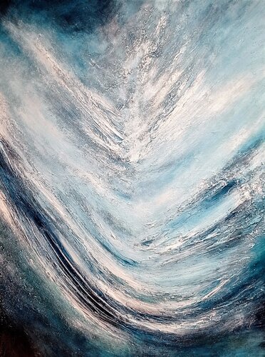 Salty water by Alexandra Petropoulou, Painting for Sale on Select