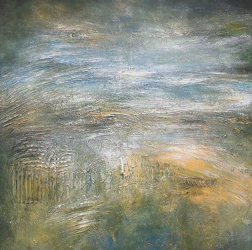 Serenity Fields by Alexandra Petropoulou, Painting for Sale on Select