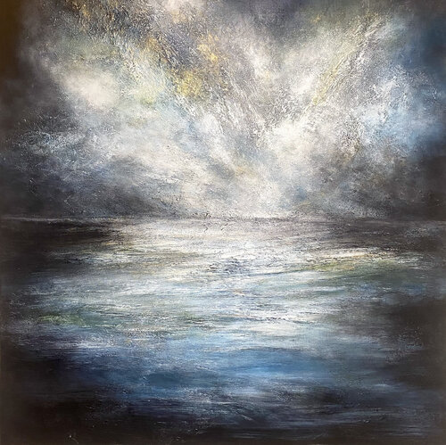 Midnight Tide by Alexandra Petropoulou, Painting for Sale on Select