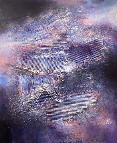 Velvet Eclipse by Alexandra Petropoulou, Painting for Sale on Select