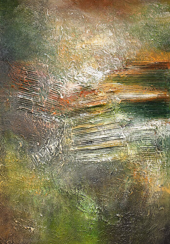 Strata of Time by Alexandra Petropoulou, Painting for Sale on Select