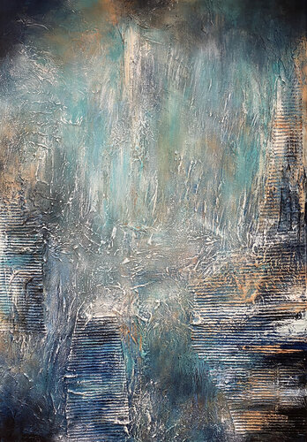 Abyssal Light by Alexandra Petropoulou, Painting for Sale on Select
